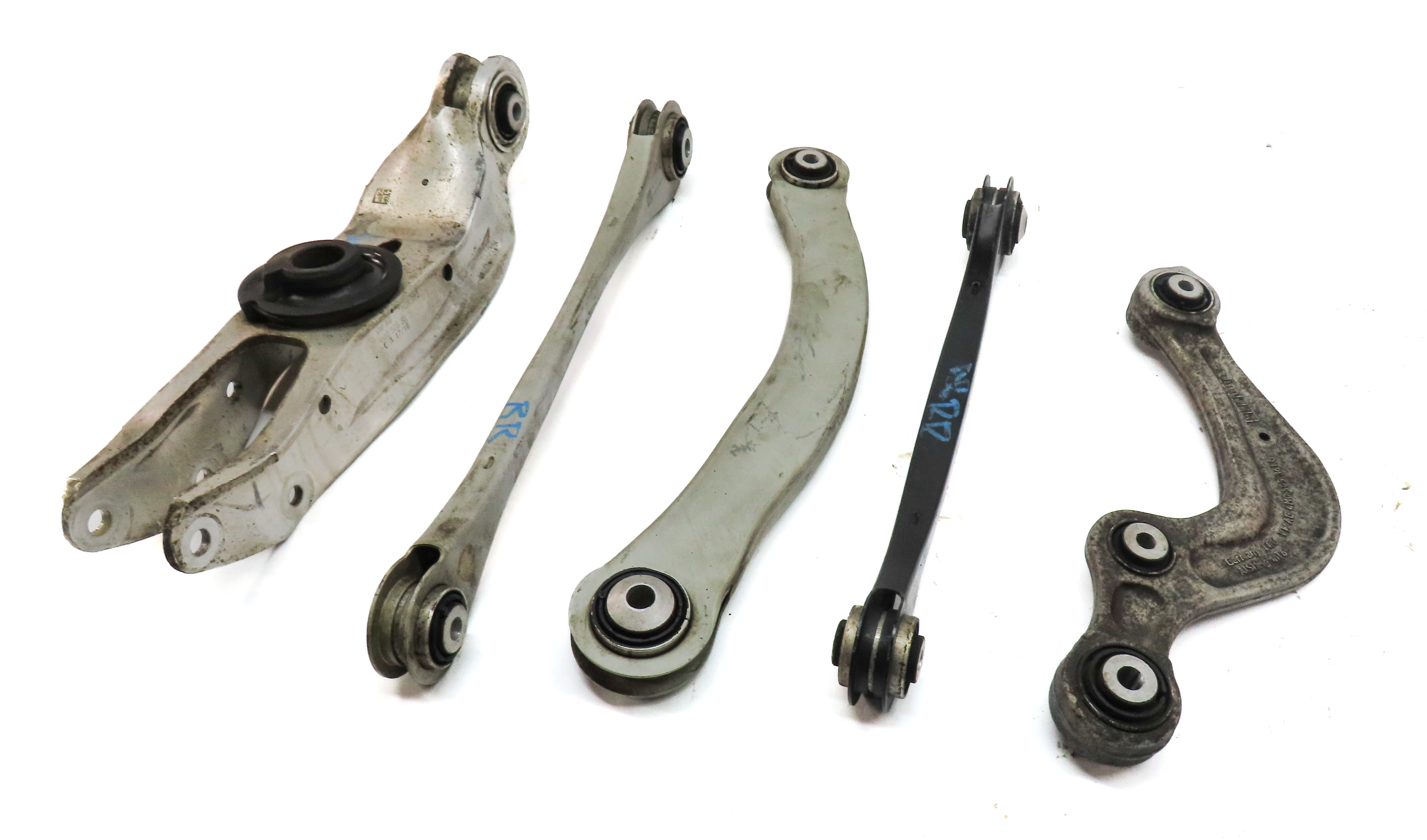 2017-2019 AUDI Q7 (4M) RIGHT PASSENGER REAR LOWER UPPER CONTROL ARM SET — exact item pictured